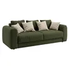 Image de Vente-unique - Canapé 4 Places Convertible en Tissu Vert ZABANO