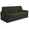 Image de Vente-unique - Canapé 4 Places Convertible Express en Tissu Vert Sapin - Couchage 160 cm - Matelas 18 cm CALIFE