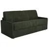 Image de Vente-unique - Canapé 2 Places Convertible Express en Tissu Vert Sapin - Couchage à Lattes Larges 120 cm - Matelas 22 cm avec mémoire de Forme CALIFE
