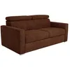 Image de Vente-unique - Canapé 3 Places Convertible Express en Tissu Terracotta - Couchage 140 cm - Matelas 14 cm