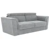 Image de Vente-unique - Canapé 4 Places Convertible Express en Tissu texturé Gris - Couchage 160 cm - Matelas 18 cm - RIZORA