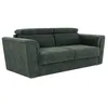 Image de Vente-unique - Canapé 4 Places Convertible Express en Tissu texturé Vert - Couchage 160 cm - Matelas 18 cm - RIZORA