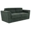 Image de Vente-unique - Canapé 4 Places Convertible Express en Tissu texturé Vert - Couchage 160 cm - Matelas 22 cm avec mémoire de Forme - RIZORA