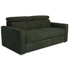 Image de Vente-unique - Canapé 4 Places Convertible Express en Tissu Vert Sapin - Couchage 160 cm - Matelas 22 cm avec mémoire de Forme