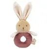 Image de Kaloo   Hochet Lapin Bordeaux en Fourrure Douce   Anneau Facile à Saisir   Grelot Intégré   Éveil Sensoriel Bébé   Dès la Naissance   +80% Matières Recyclées   Lavable en Machine - Dès la naissance