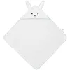 Image de KALOO - K'doux - Cape de Bain Lapin pour Bébé - Doux et Absorbant - 75 x 75 cm - Serviette de Bain en Coton avec Capuche et Oreilles de Lapin - Motif Colombe - Dès La Naissance, K216006
