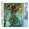 Image de Figured'Art Peinture par Numéro Adulte Arbre féérique - Activité Manuelle Kit de Loisir Créatif DIY Numéro d'Art Complet - 40x50cm sans châssis en bois
