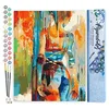 Image de Figured'Art Peinture par Numéro Adulte Beauté en couleurs - Activité Manuelle Kit de Loisir Créatif DIY Numéro d'Art Complet - 40x50cm sans châssis en bois