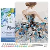 Image de Figured'Art Peinture par Numéro Adulte avec Cadre Danseuse Classique de dos - Activité Manuelle Kit de Loisir Créatif DIY Numéro d'Art Complet - 40x50cm toile tendue sur châssis