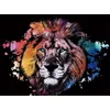 Image de Figured'Art Peinture à Gratter format A3 (29.7x42cm) - Lion - Kit Complet de Scratch Painting Carte à Gratter