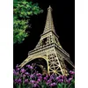 Image de Figured'Art Peinture à Gratter format A3 (29.7x42cm) - Tour Eiffel à Paris - Kit Complet de Scratch Painting Carte à Gratter