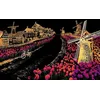 Image de Figured'Art Peinture à Gratter format A3 (29.7x42cm) - Les Tulipes aux Pays-Bas - Kit Complet de Scratch Painting Carte à Gratter