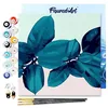 Image de Figured'Art Mini Peinture par Numéro Adulte 20x20cm avec cadre Feuillage - Petit Format Kit de Loisir Créatif DIY Numéro d'Art Complet