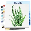 Image de Figured'Art Mini Peinture par Numéro Adulte 20x20cm avec cadre Plante grasse - Petit Format Kit de Loisir Créatif DIY Numéro d'Art Complet