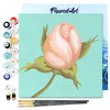 Image de Figured'Art Mini Peinture par Numéro Adulte 20x20cm avec cadre Fleur en bouton - Petit Format Kit de Loisir Créatif DIY Numéro d'Art Complet