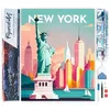 Image de Figured’Art Diamond Painting Broderie Diamant 40x50cm Toile Entière Roulée avec Strass Perles Carrés - Affiche Poster New York - Kit Complet 5D DIY Activité Manuelle Loisirs Créatifs Adultes