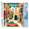 Image de Figured'Art Peinture par Numéro Adulte Affiche Vintage Séville - Activité Manuelle Kit de Loisir Créatif DIY Numéro d'Art Complet - 40x50cm sans châssis en bois