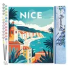 Image de Figured'Art Peinture par Numéro Adulte Affiche Vintage Nice - Activité Manuelle Kit de Loisir Créatif DIY Numéro d'Art Complet - 40x50cm sans châssis en bois