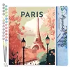 Image de Figured'Art Peinture par Numéro Adulte Affiche Vintage Paris 2 - Activité Manuelle Kit de Loisir Créatif DIY Numéro d'Art Complet - 40x50cm sans châssis en bois