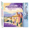 Image de Figured'Art Peinture par Numéro Adulte Affiche Vintage Provence - Activité Manuelle Kit de Loisir Créatif DIY Numéro d'Art Complet - 40x50cm sans châssis en bois