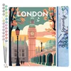 Image de Figured'Art Peinture par Numéro Adulte Affiche Vintage Londres 2 - Activité Manuelle Kit de Loisir Créatif DIY Numéro d'Art Complet - 40x50cm sans châssis en bois