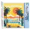 Image de Figured'Art Peinture par Numéro Adulte Affiche Vintage Californie - Activité Manuelle Kit de Loisir Créatif DIY Numéro d'Art Complet - 40x50cm sans châssis en bois