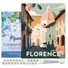 Image de Figured'Art Peinture par Numéro Adulte avec Cadre - 40x50cm Toile tendue sur Châssis - Kit Loisir Créatif Détente - Déco DIY - Vintage Florence