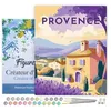 Image de Figured'Art Peinture par Numéro Adulte avec Cadre Affiche Vintage Provence - Activité Manuelle Kit de Loisir Créatif DIY Numéro d'Art Complet - 40x50cm toile tendue sur châssis
