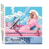 Image de Figured'Art Peinture par Numéro Adulte Diva dans une Voiture Rétro Rose - Activité Manuelle Kit de Loisir Créatif DIY Numéro d'Art Complet - 40x50cm sans châssis en bois