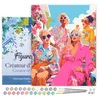 Image de Figured'Art Peinture par Numéro Adulte avec Cadre Réunion de Divas - Activité Manuelle Kit de Loisir Créatif DIY Numéro d'Art Complet - 40x50cm toile tendue sur châssis