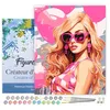 Image de Figured'Art Peinture par Numéro Adulte avec Cadre Ballons Roses et Diva - Activité Manuelle Kit de Loisir Créatif DIY Numéro d'Art Complet - 40x50cm toile tendue sur châssis