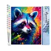 Image de Figured'Art Peinture par Numéro Adulte Raton laveur Coloré Abstrait - Activité Manuelle Kit de Loisir Créatif DIY Numéro d'Art Complet Animaux - 40x50cm sans châssis en bois