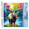 Image de Figured'Art Peinture par Numéro Adulte Orignal Coloré Abstrait - Activité Manuelle Kit de Loisir Créatif DIY Numéro d'Art Complet Animaux - 40x50cm sans châssis en bois