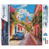 Image de Figured’Art Diamond Painting Broderie Diamant 40x50cm Toile Entière Roulée avec Strass Perles Carrés - Voiture classique à Mexico - Kit Complet 5D DIY Activité Manuelle Loisirs Créatifs Adultes