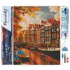 Image de Figured’Art Diamond Painting Broderie Diamant 40x50cm Toile Entière Roulée avec Strass Perles Carrés - Soleil à Amsterdam - Kit Complet 5D DIY Activité Manuelle Loisirs Créatifs Adultes