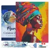 Image de Figured’Art Diamond Painting Broderie Diamant 40x50cm Avec Cadre Toile Tendue Strass Perles Carrés - Dame africaine lumineuse - Kit Complet 5D DIY Activité Manuelle Loisirs Créatifs Adultes