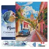 Image de Figured’Art Diamond Painting Broderie Diamant 40x50cm Avec Cadre Toile Tendue Strass Perles Carrés - Voiture classique à Mexico - Kit Complet 5D DIY Activité Manuelle Loisirs Créatifs Adultes