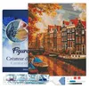Image de Figured’Art Diamond Painting Broderie Diamant 40x50cm Avec Cadre Toile Tendue Strass Perles Carrés - Soleil à Amsterdam - Kit Complet 5D DIY Activité Manuelle Loisirs Créatifs Adultes