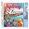 Image de Figured'Art Peinture par Numéro Adulte Affiche de voyage Sydney - Activité Manuelle Kit de Loisir Créatif DIY Numéro d'Art Complet - 40x50cm sans châssis en bois