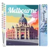 Image de Figured'Art Peinture par Numéro Adulte Affiche de voyage Melbourne - Activité Manuelle Kit de Loisir Créatif DIY Numéro d'Art Complet - 40x50cm sans châssis en bois