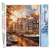 Image de Figured'Art Peinture par Numéro Adulte Soleil à Amsterdam - Activité Manuelle Kit de Loisir Créatif DIY Numéro d'Art Complet - 40x50cm sans châssis en bois