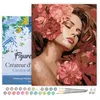 Image de Figured'Art Peinture par Numéro Adulte avec Cadre La Belle endormie aux camélias - Activité Manuelle Kit de Loisir Créatif DIY Numéro d'Art Complet - 40x50cm toile tendue sur châssis