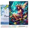 Image de Figured'Art Peinture par Numéro Adulte avec Cadre Fée et papillons - Activité Manuelle Kit de Loisir Créatif DIY Numéro d'Art Complet - 40x50cm toile tendue sur châssis