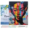 Image de Figured'Art Peinture par Numéro Adulte avec Cadre Street Art Femme - Activité Manuelle Kit de Loisir Créatif DIY Numéro d'Art Complet - 40x50cm toile tendue sur châssis