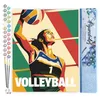 Image de Figured'Art Peinture par Numéro Adulte Affiche sportive Volley - Activité Manuelle Kit de Loisir Créatif DIY Numéro d'Art Complet - 40x50cm sans châssis en bois