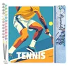 Image de Figured'Art Peinture par Numéro Adulte Affiche sportive Tennis - Activité Manuelle Kit de Loisir Créatif DIY Numéro d'Art Complet - 40x50cm sans châssis en bois