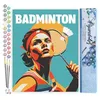 Image de Figured'Art Peinture par Numéro Adulte Affiche sportive Badminton - Activité Manuelle Kit de Loisir Créatif DIY Numéro d'Art Complet - 40x50cm sans châssis en bois