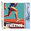 Image de Figured'Art Peinture par Numéro Adulte Affiche sportive Athlétisme - Activité Manuelle Kit de Loisir Créatif DIY Numéro d'Art Complet - 40x50cm sans châssis en bois