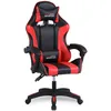 Image de Amstrad AMS-800-RED Fauteuil/Chaise de Bureau Gamer Coloris Noir & Rouge - Coussin Lombaire