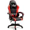 Image de Amstrad Ultimate-Red Fauteuil/Chaise de Bureau Gamer Coloris Rouge & Noire - Coussin Lombaire & appuie tête